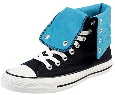 converse-chuck-taylor-knee-hi-turkos-svart Knähöga Converse Chuck Taylor Knee Hi turkos/svart