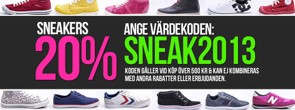 20procent-rabatt-sneakers-sportamore Få 20% rabatt på sneakers hos Sportamore med rabattkod
