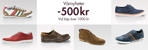 cdon-500kr-rabattkod-herrskor 500 kr rabatt på herrskor vid köp över 1 000 kr med rabattkod hos CDON
